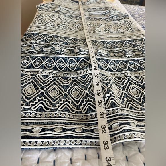 ALICE OLIVIA Coley Tribal Embroidered Tank Shift Mini Dress - Picture 7 of 10